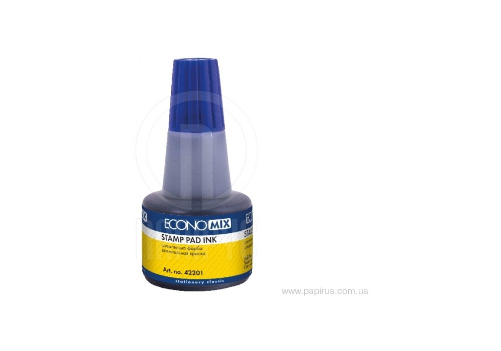 Фарба штемпельна ТМ Economix, 30 мл. E42201-02, колір синій